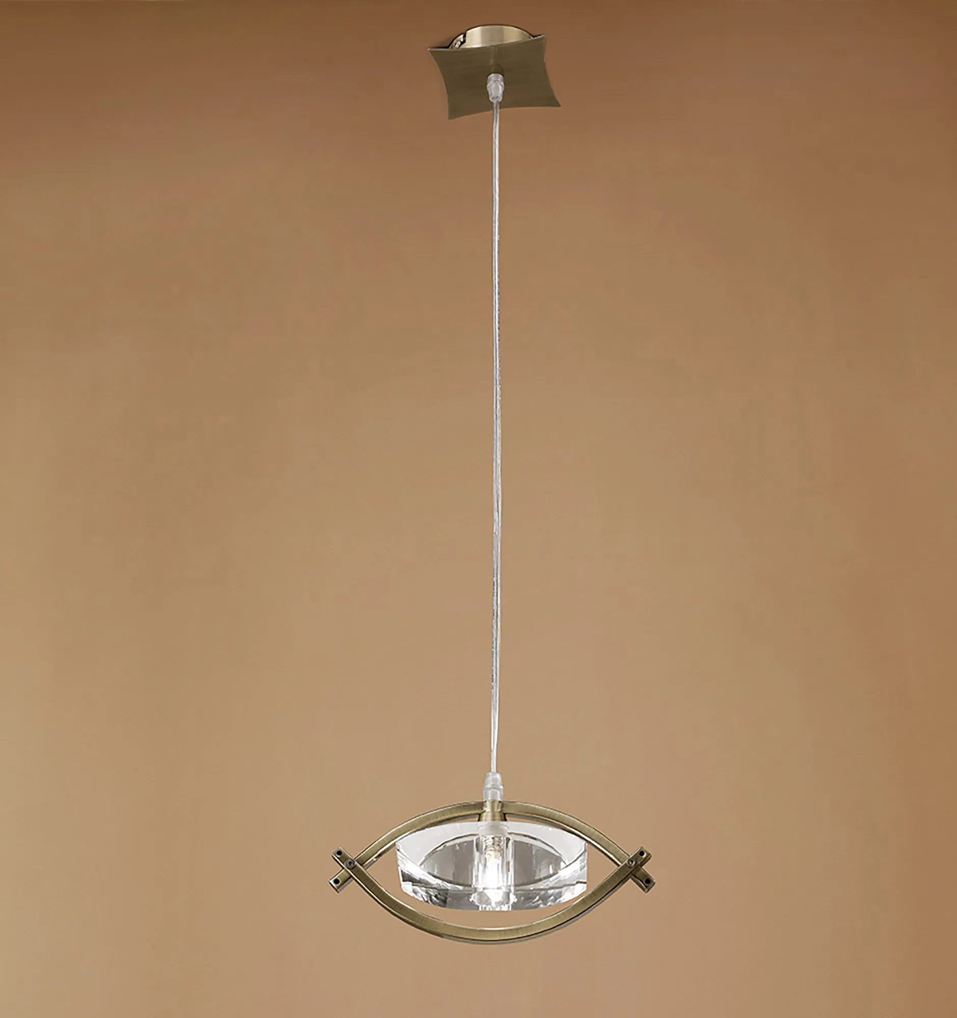 Kromo Antique Brass Ceiling Lights Mantra Single Pendant